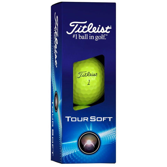 Titleist Tour Soft 2024, žluté golfové míčky