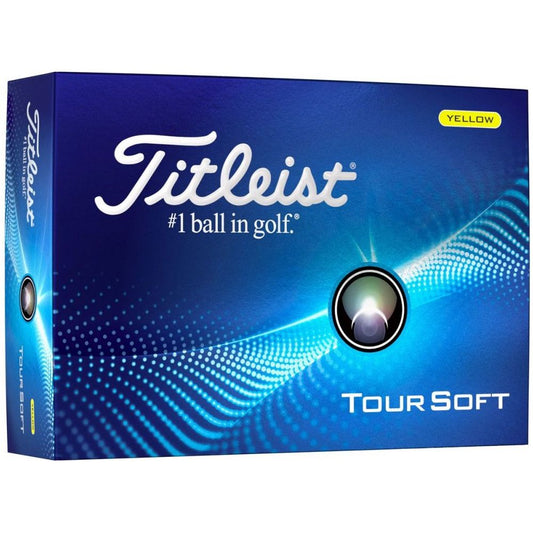 Titleist Tour Soft 2024, žluté golfové míčky
