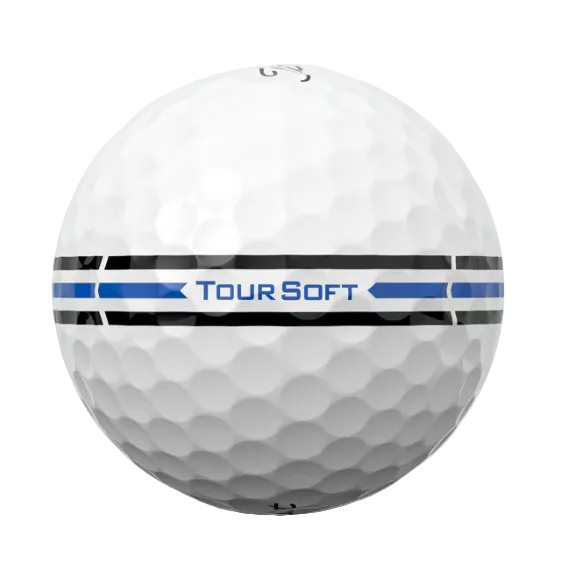 Titleist Tour Soft AIM 2024, bílé golfové míčky
