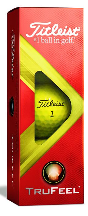 Titleist TruFeel, žluté golfové míčky