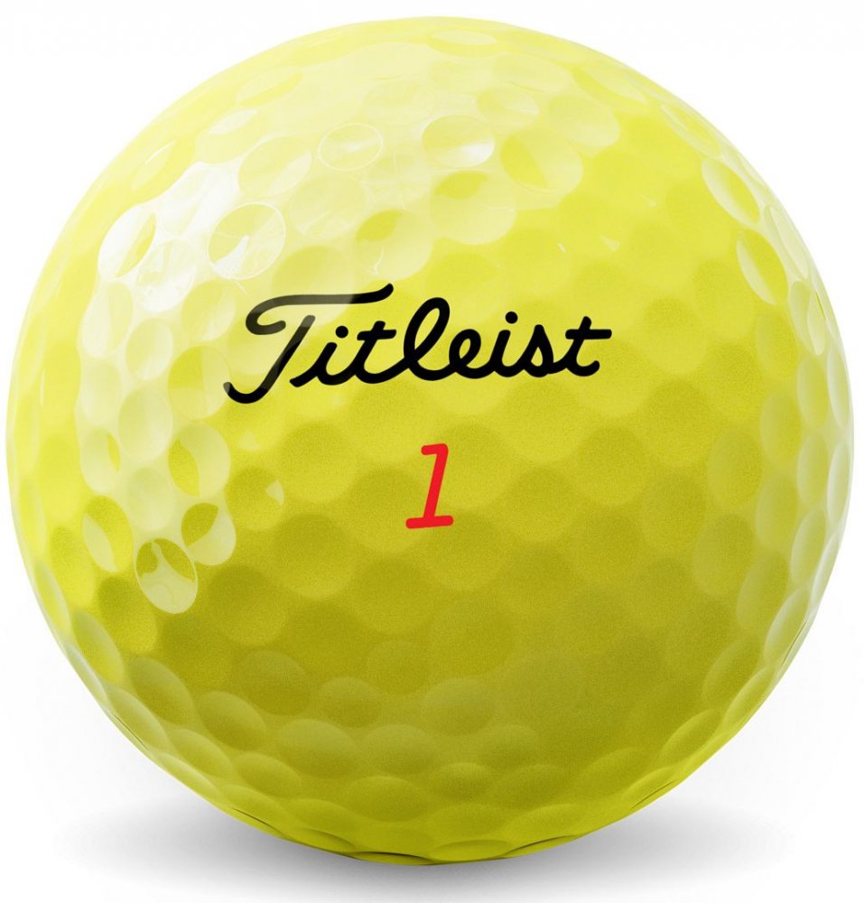 Titleist TruFeel, žluté golfové míčky