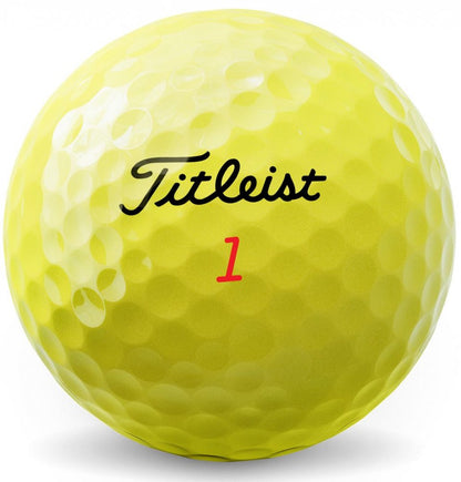 Titleist TruFeel, žluté golfové míčky
