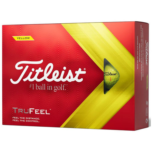 Titleist TruFeel, žluté golfové míčky