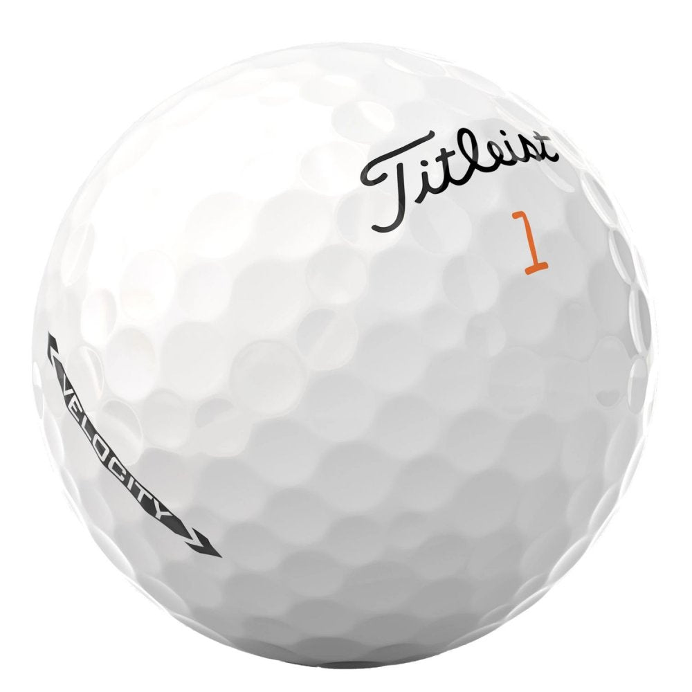 Titleist Velocity 2024, bílé golfové míčky