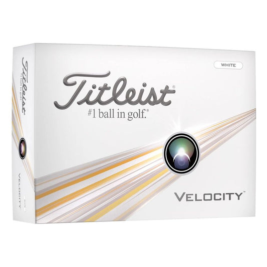 Titleist Velocity 2024, bílé golfové míčky