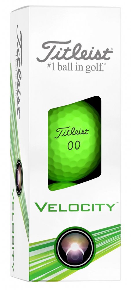 Titleist Velocity 2024, zelené golfové míčky