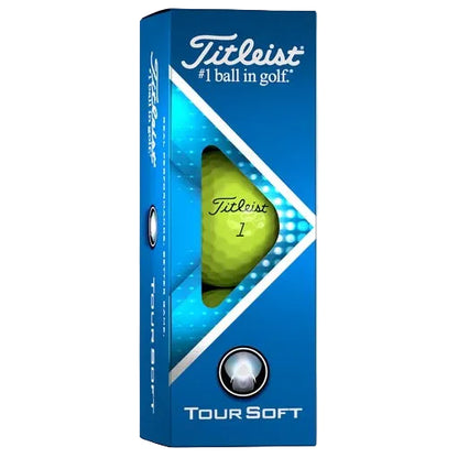 Titleist Tour Soft, yellow golf balls