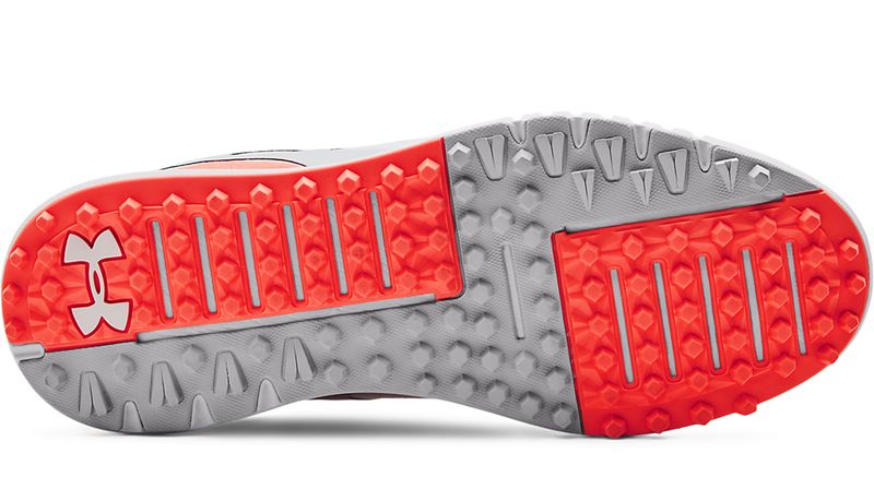 Under Armour Charged Breathe SL, White, Halo Gray, Electric Tangerine