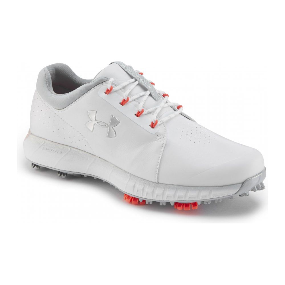 Under Armour HOVR Drive Clarino, White, Metallic Silver