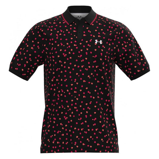 Under Armour Iso-Chill Floral Polo, Black, Halo Gray, pro muže