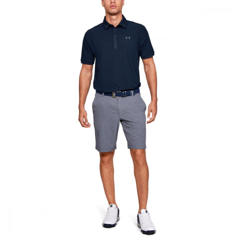 Under Armour Playoff Vented Polo, Academy, Pitch Gray