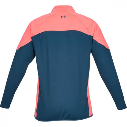 Under Armour Storm Midlayer, Petrol Blue, Blitz Red
