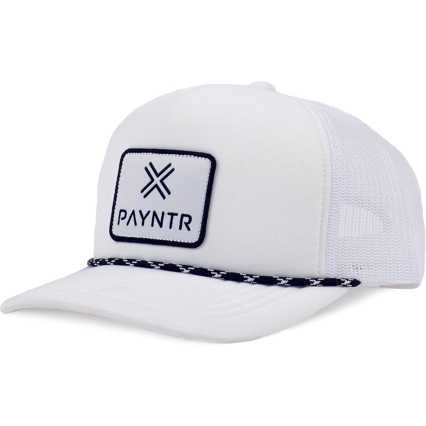 Payntr Rope X Flex Fit, weiße Herren Golfkappe