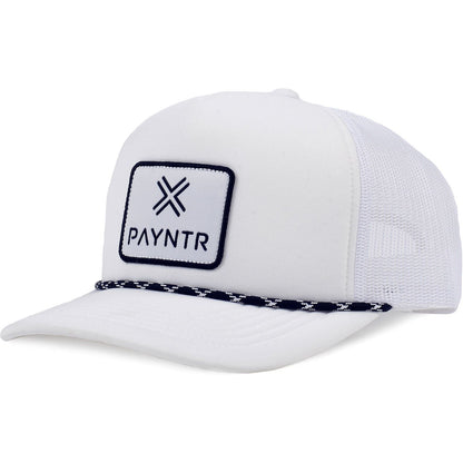 Payntr Rope X Flex Fit, weiße Herren Golfkappe