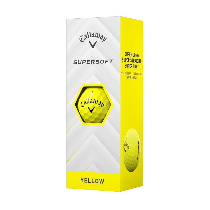 Callaway Supersoft 2025, yellow golf balls
