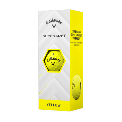 Callaway Supersoft 2025, yellow golf balls