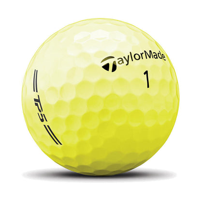 TaylorMade TP5 2026, žluté golfové míčky