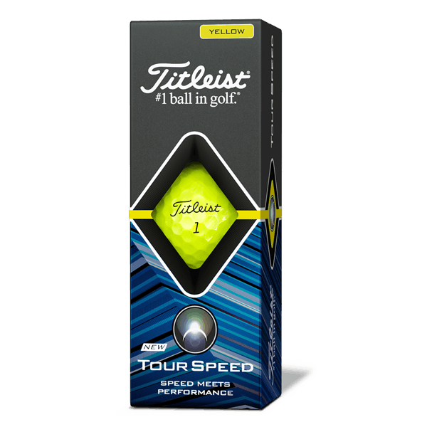Titleist Tour Speed, yellow golf balls