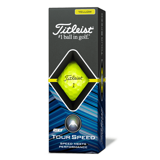 Titleist Tour Speed, žluté golfové míčky